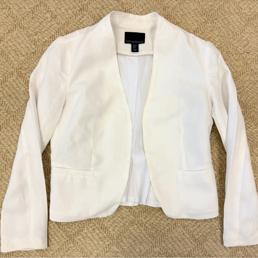 Cynthia Rowley white linen Blazer for Women